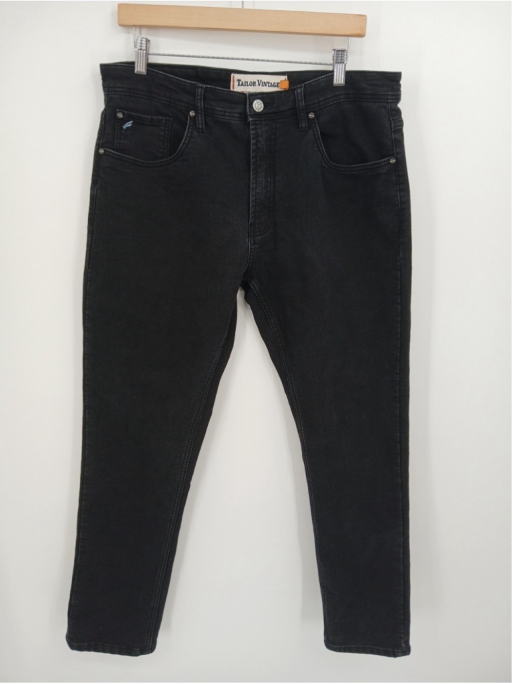 Tailor Vintage Pants Mens 36x30 Black Canaan Slim Fit Connecticut Originals
